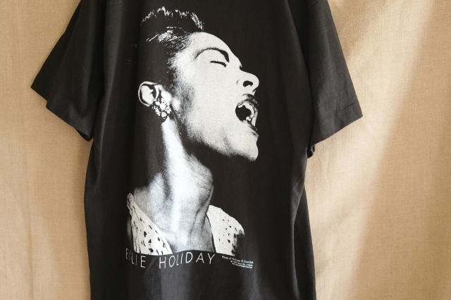90s Billie Holiday Jazz T-Shirts Black Made in USA Size L 90s Billie Holiday Jazz T-Shirts Black Made in USA Size L