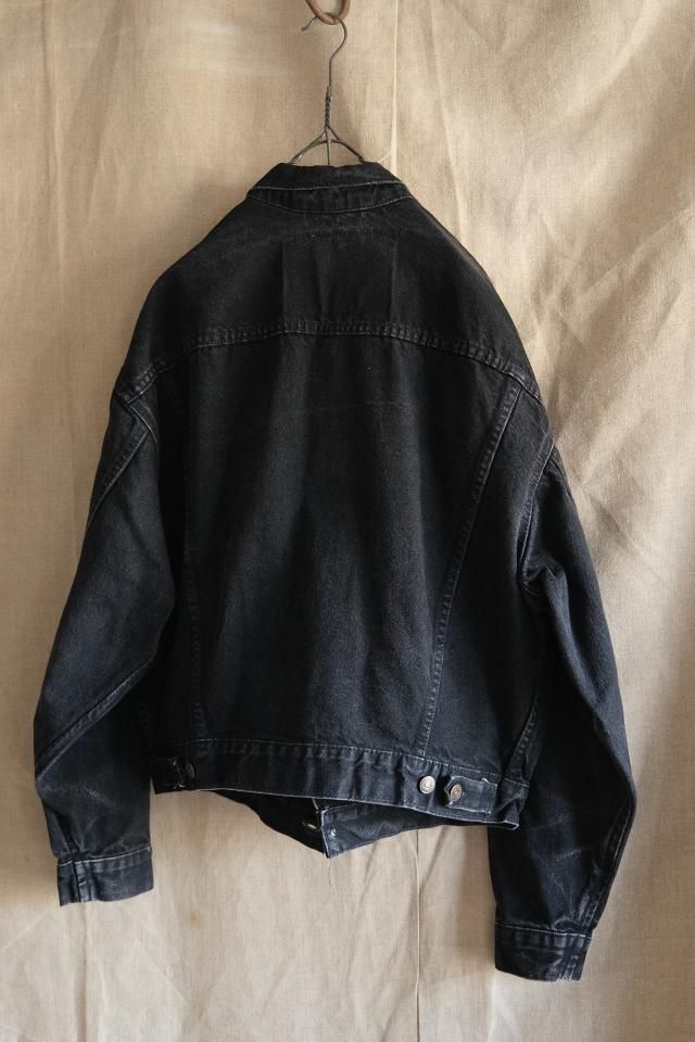 90's Levis 70598 Black Denim Jacket Made in USA Medium - jam-clothing