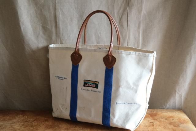 90's L.L.Bean Leather Handle Tote Bag size L - jam-clothing