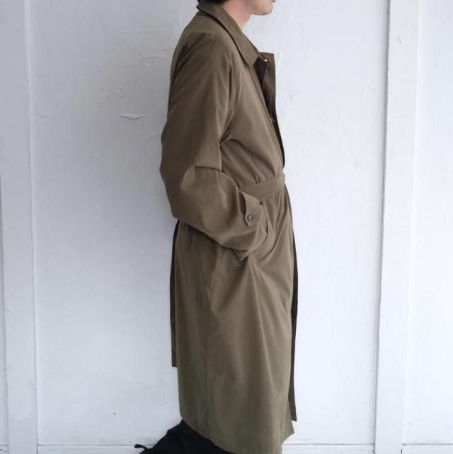 希少　ポールスチュアート　ビンテージロングコート　１枚袖　イタリア製 Deadstock OLD Paul Stuart 一枚袖 Single Coat Made in Italy ベルト