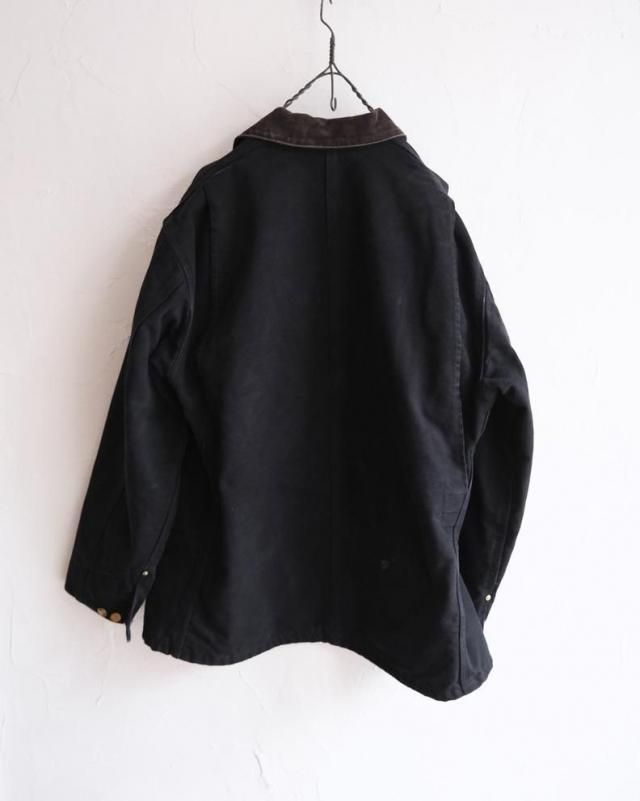 80's~90's Carhartt Michigan Chore Jacket BLACK Size44 Made