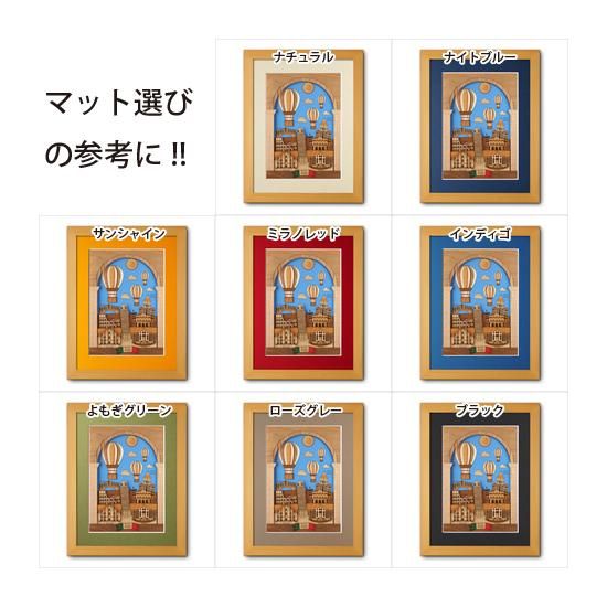 木貼り絵(イタリアの風景) - アンティーク雑貨
