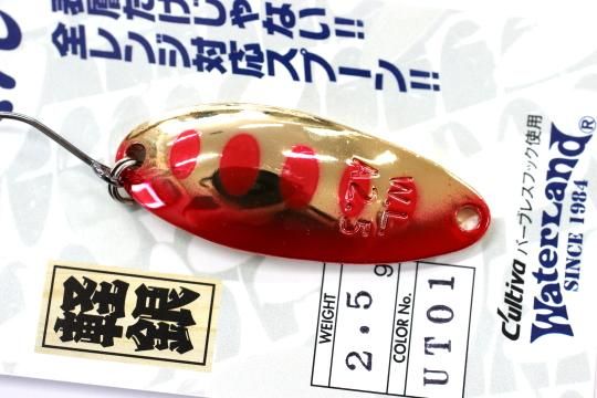 ウォーターランド アルミん 2.5g #赤金ヤマメ【有頂天】 - 城峰釣具店