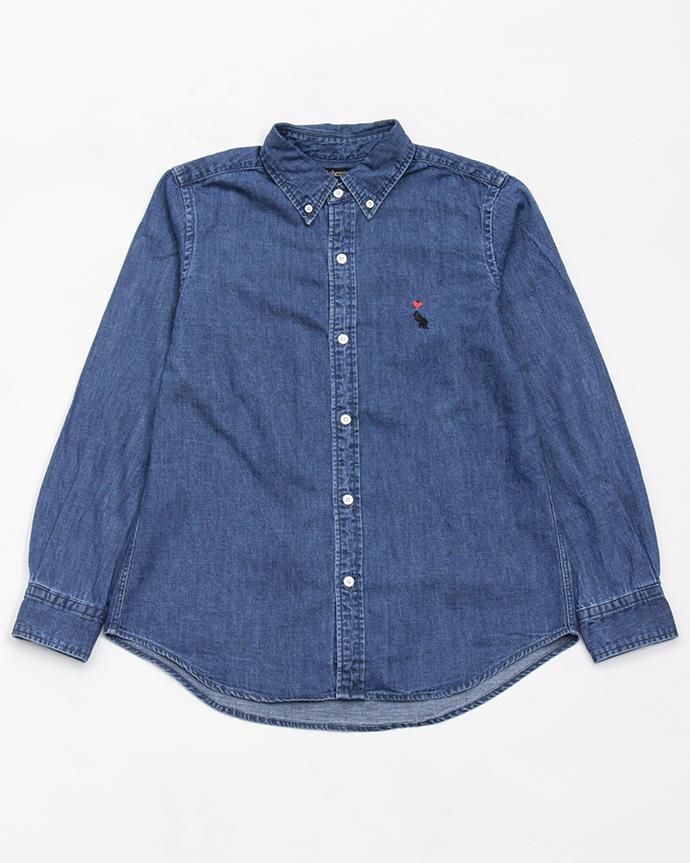 bohemians ボヘミアンズ デニムシャツ ワークシャツ 長袖シャツ デニム ボタンダウンシャツ（長袖）