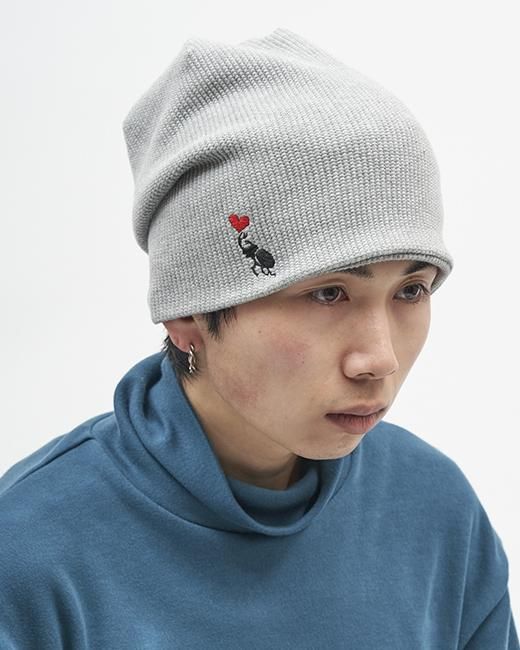 ビートルハート（刺繍）ワッフルワッチキャップ【Bohemians