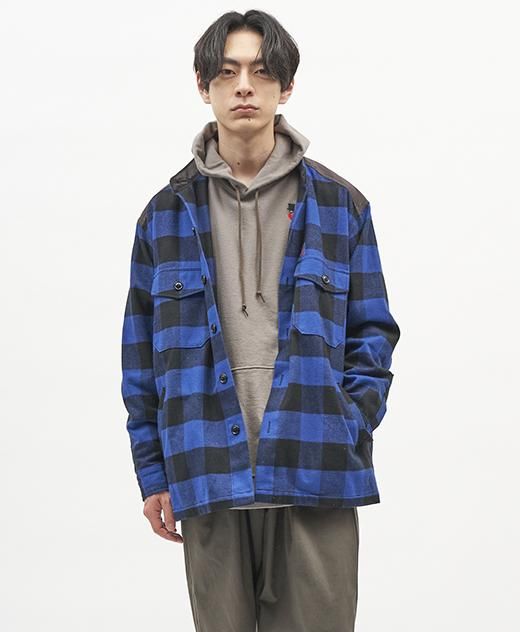 バッファローチェック スタンドカラーCPOシャツ【Bohemians