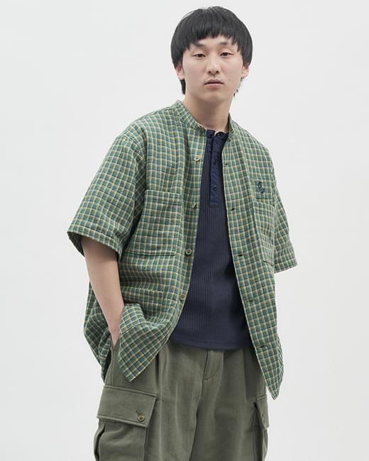 ボヘミアンズ Vネック フレンチスリーブシャツ BOTANICAL