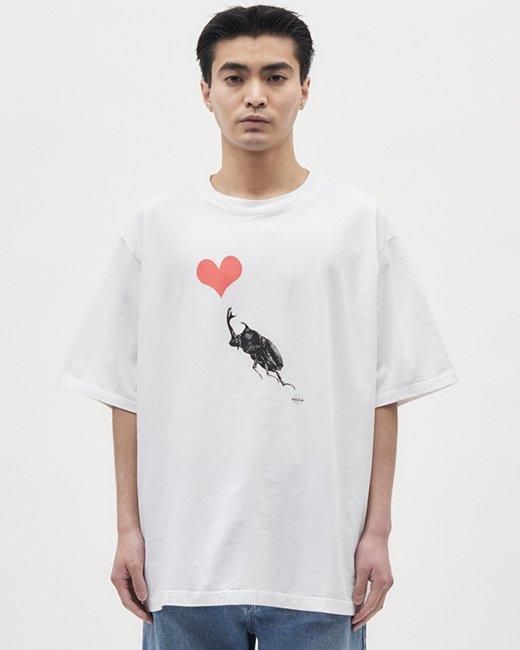 BOHEMSEO（ボヘミアンソウル）ペールプリントTシャツ 白 BOHEMSEO(ボヘミアンソウル) Tシャツ・カットソー(レディース
