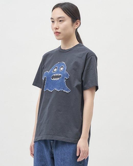 ボギー(プリント)デニムパッチワークTシャツ(半袖) ボギー(プリント)デニムパッチワークTシャツ(半袖)