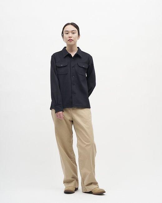 2022AW ebure メルトン ジャケット シャツ 36 2022AW ebure メルトン ジャケット シャツ 36