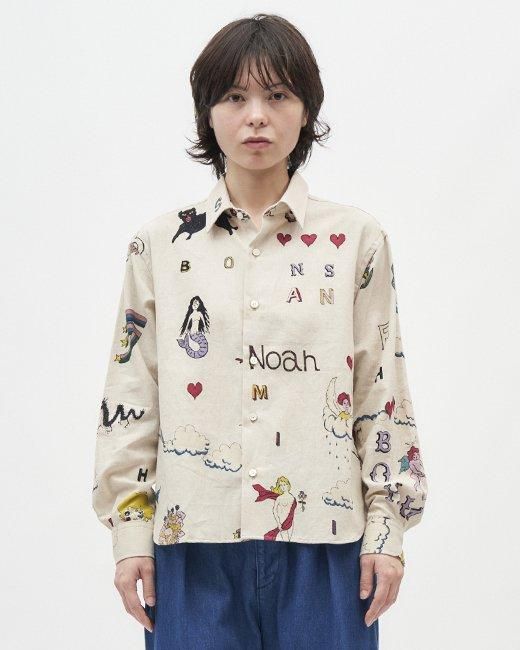 NOAH(ノア) / 長袖シャツ/M/コットン/ベージュ/チェック/プル