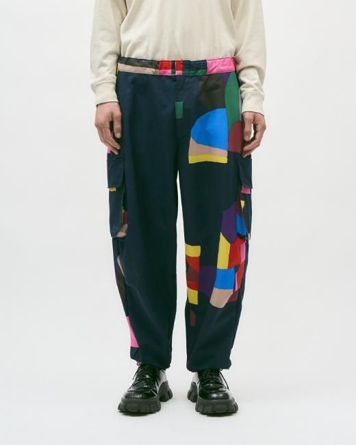 【超希少】ballaholic 3D カッティング リフレクターカーゴパンツ 超希少】ballaholic 3D カッティング リフレクターカーゴパンツ