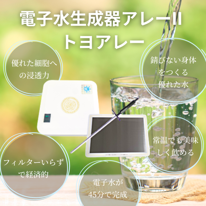 電子水生成器AREE(アレー)Ⅱ・トヨアレー 電子水生成器AREE(アレー)Ⅱ・トヨアレー