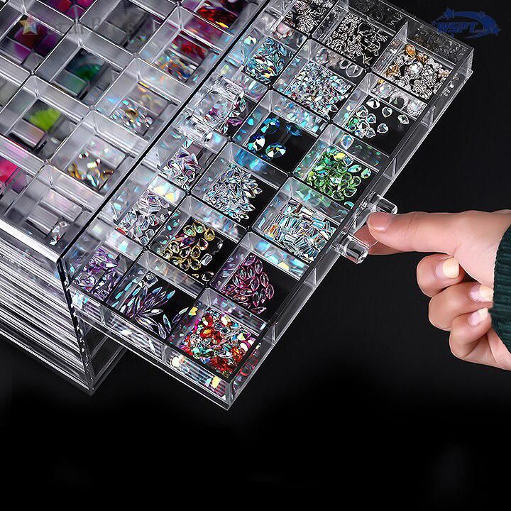 マルチグリッド アクリルケース 120グリッド(部屋)でジャンル分けし易い