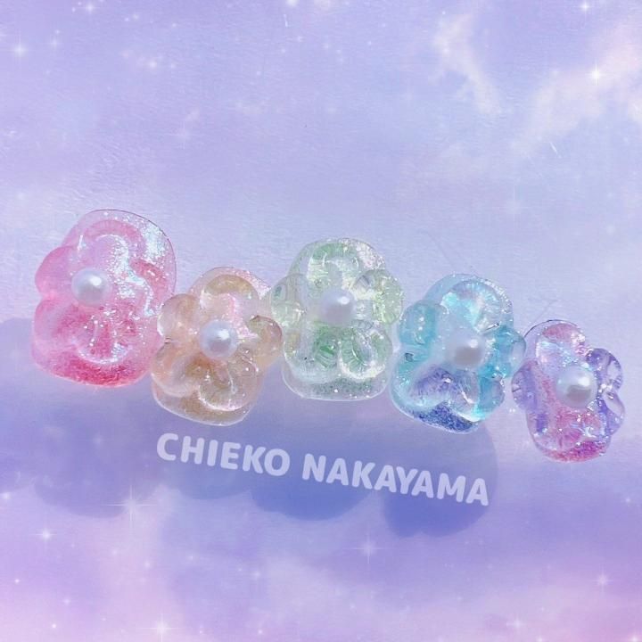 なかやまちえこ先生監修！】 サテングリッター 微粒子グリッター6色