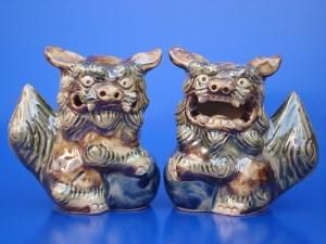 お客様へお届けしたシーサーの置物