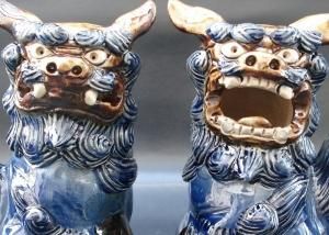 シーサー 陶器 置物 中型17センチ シーサー 陶器 置物