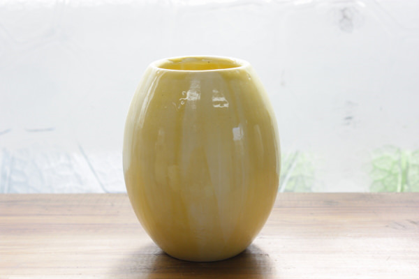 【花瓶】おしゃれでかわいい陶器の花器 一輪挿しNO−２ 黄色
