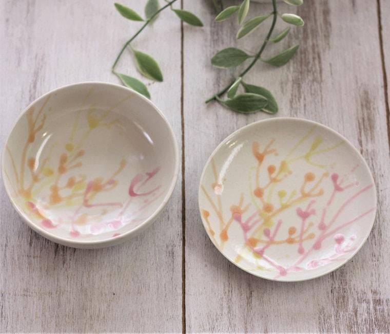 やちむん沖縄 3点セット やちむん 唐草紋様(染付)青 2点セット〈5寸