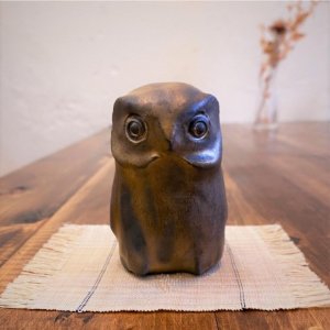 フクロウ - datta.沖縄南の島陶芸工房｜シーサー・表札・やちむんギフト