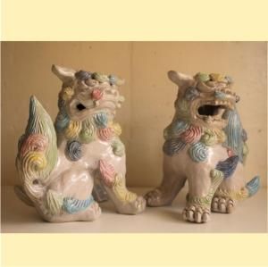 門柱や屋根の上に飾る迫力のある大きなサイズのシーサー|シーサー