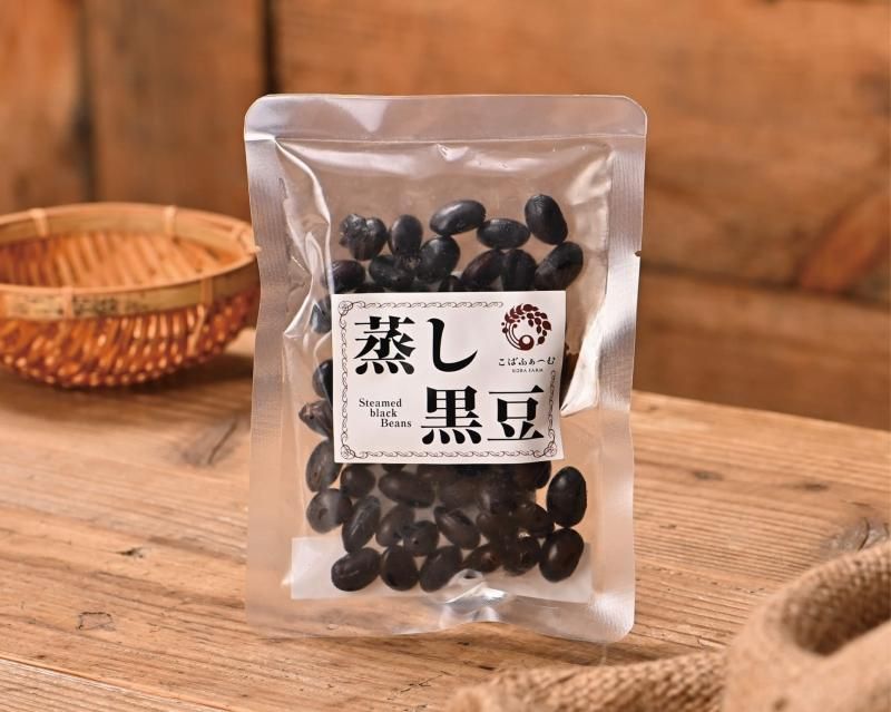 自然栽培の蒸し黒豆 自然栽培の蒸し黒豆