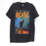 (L) AC/DC DISTRESSED LET THERE BE ROCK Tシャツ (新品) オフィシャル【メール便可】