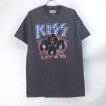 (L) キッス　KISS ALIVE IN 77 Tシャツ　(新品B品)リペア 【メール便可】
