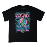 (L) グレイトフルデッド GRATEFUL DEAD バンドTシャツ SYF BLACK　LIGHT オフィシャル 新品【メール便可】