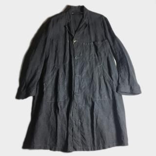 30's FRENCH LINEN WORK COAT