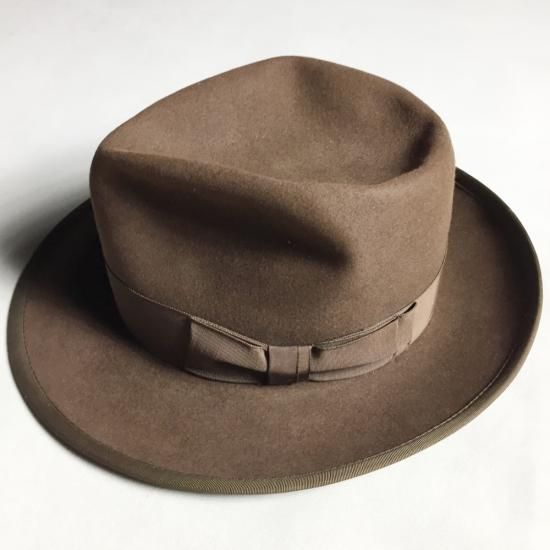 50s ヴィンテージ Whippet ハット ステットソン ボルサリーノ ロイヤルステットソン】1950's STETSON ウィペット・グレー