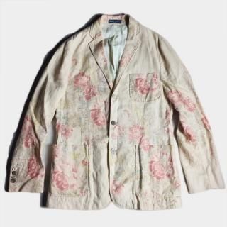 LINEN FLOWER TAILORED JKT (38)