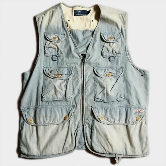 Denim fishing vest new arrivals