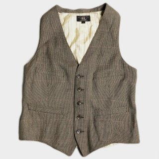 HOUNDTOOTH WOOL VEST(L)