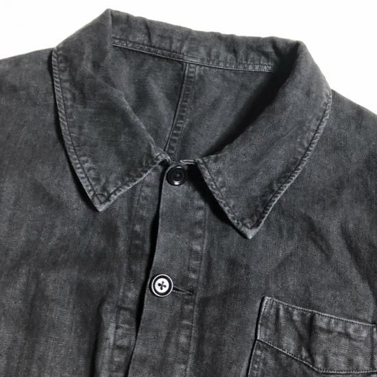 A.PRESSE 25SS Vintage Black Linen Coverallスタイル2025.4.8