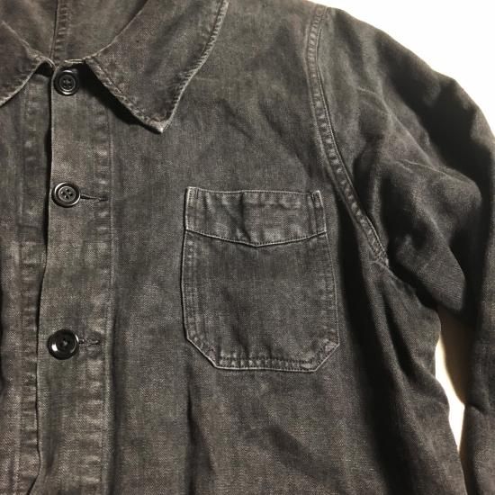 A.PRESSE 25SS Vintage Black Linen Coverallスタイル2025.4.8