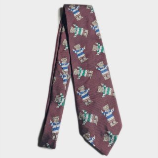 ALLOVER BEAR SILK TIE(USA)