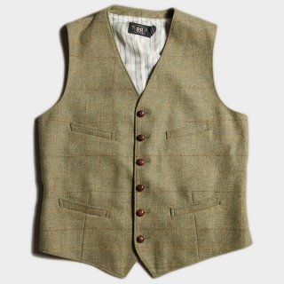 TWEED CHECK VEST(M)