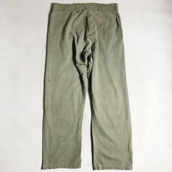 50's BRITISH ARMY GREEN DENIM, THE FIFTH STREET MARKET