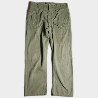 50's BRITISH ARMY GREEN DENIM, THE FIFTH STREET MARKET 50's BRITISH ARMY GREEN DENIM, THE FIFTH STREET MARKET