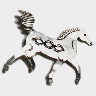 60's NAVAJO HORSE BROOCH