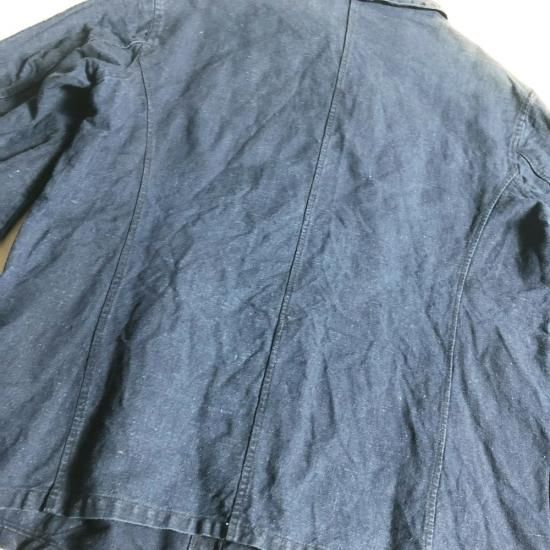 30's INDIGO LINEN COVERALL, THE FIFTH STREET MARKET