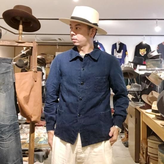 30's INDIGO LINEN COVERALL, THE FIFTH STREET MARKET 30's INDIGO LINEN COVERALL, THE FIFTH STREET MARKET