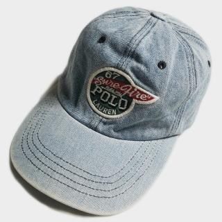 WING PATCH DENIM CAP(USA)