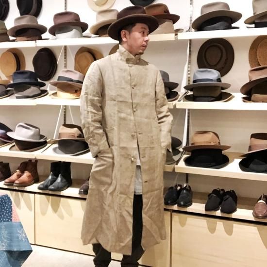 1890's C. LINEN DUSTER COAT, THE FIFTH STREET MARKET