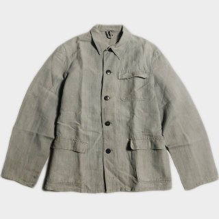 30's FRENCH MIX LINEN COVERALL