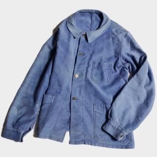 30's BLUE MOLESKIN CHORE JKT