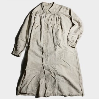 1900's FRENCH LINEN OPEN SMOCK