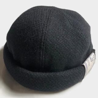 TWEED ROLL CAP (BLACK)