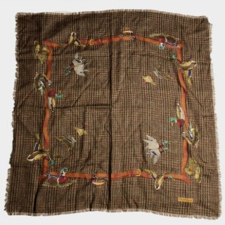 BIG SILK/WOOL SCARF(DUCK)